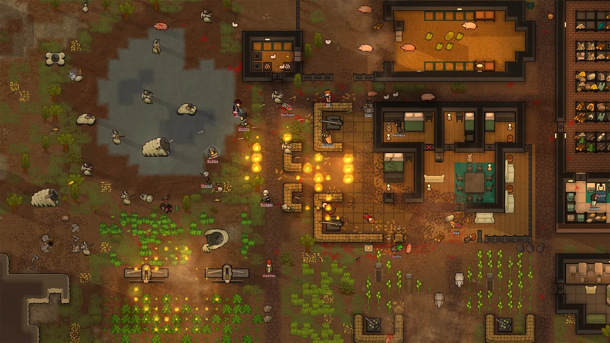 A RimWorld colony on update 1.7